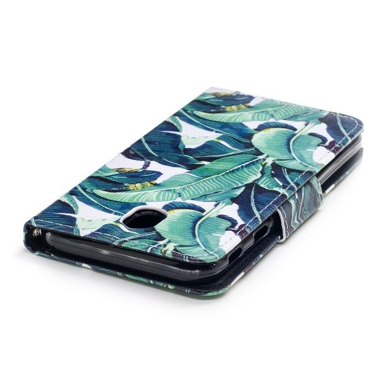 Kotelot Samsung Galaxy J7 2017 Suojaketju Kuori Tropical Leaves Strappy