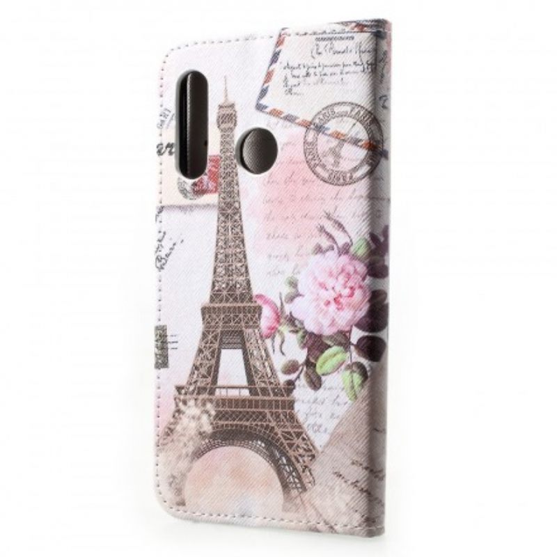 Flip Case Huawei P30 Lite Retro Eiffel-torni