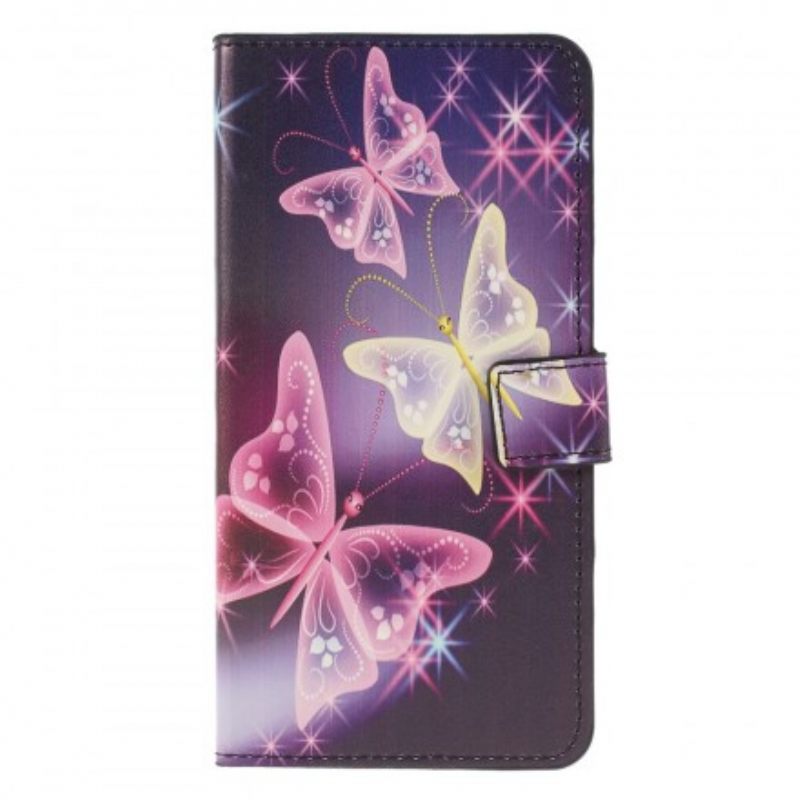 Kotelot Huawei P30 Lite Neon Butterflies