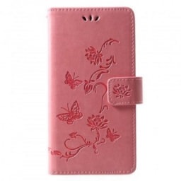 Kotelot Huawei P30 Lite Suojaketju Kuori Butterflies And Flowers Things