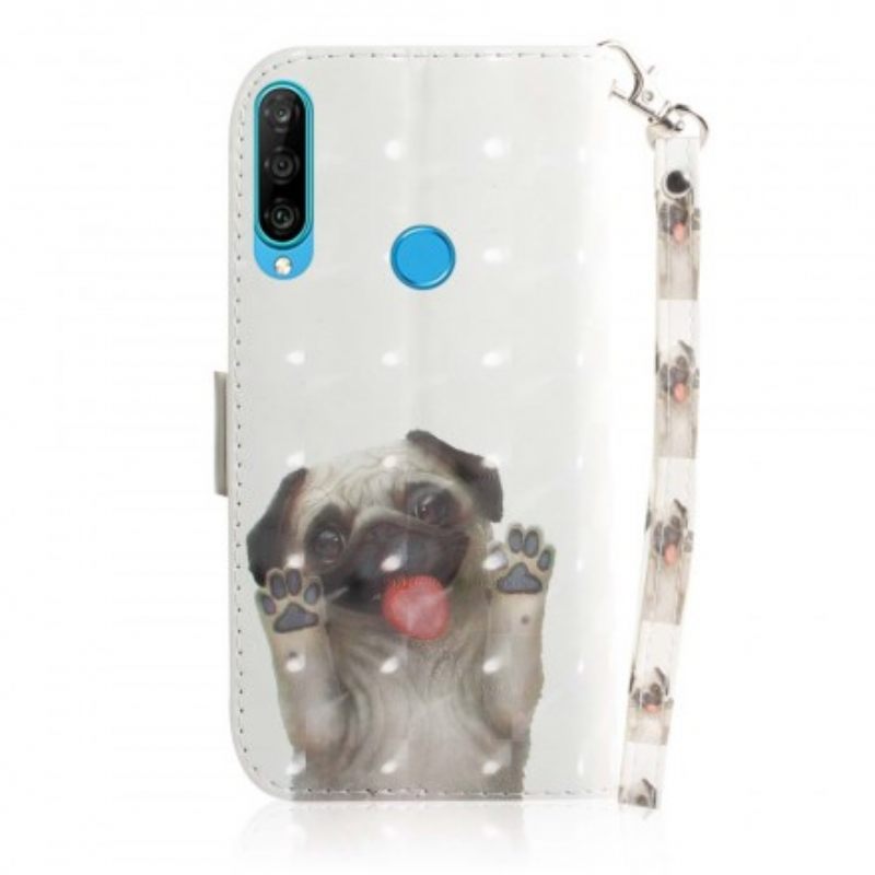 Kotelot Huawei P30 Lite Suojaketju Kuori Love My Dog In Lanyard