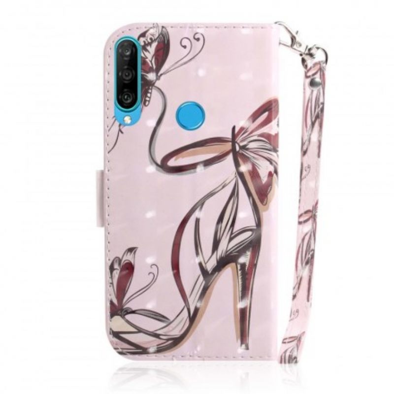 Kotelot Huawei P30 Lite Suojaketju Kuori Strappy Pump