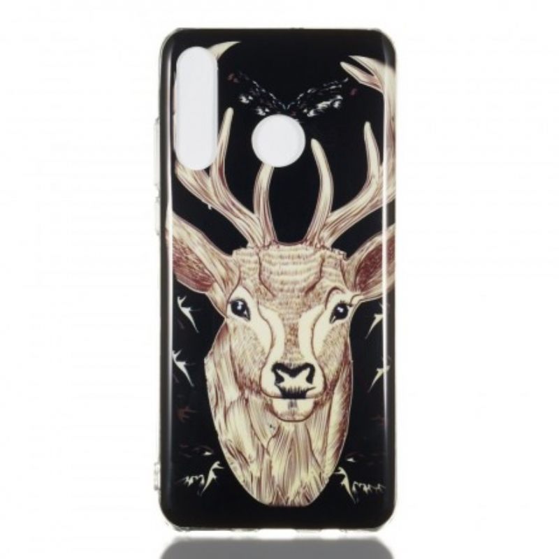 Kuori Huawei P30 Lite Fluorescent Majestic Stag