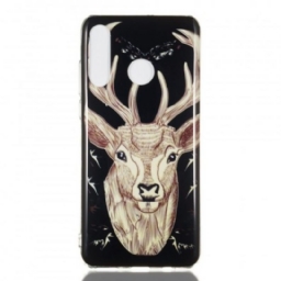 Kuori Huawei P30 Lite Fluorescent Majestic Stag