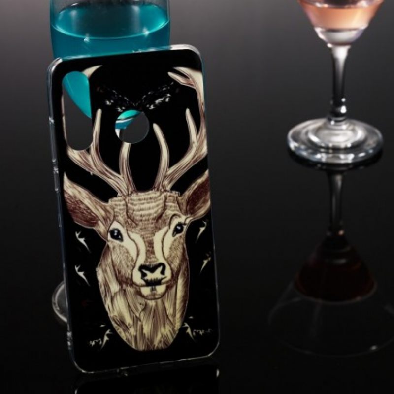 Kuori Huawei P30 Lite Fluorescent Majestic Stag