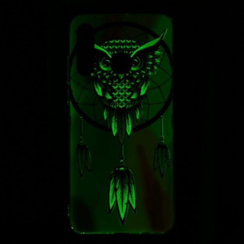 Kuori Huawei P30 Lite Fluoresoiva Pöllön Unensieppaaja