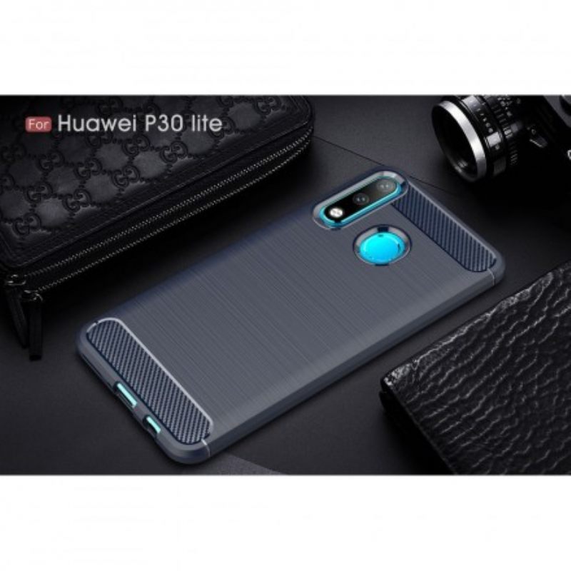 Kuori Huawei P30 Lite Harjattu Hiilikuitu