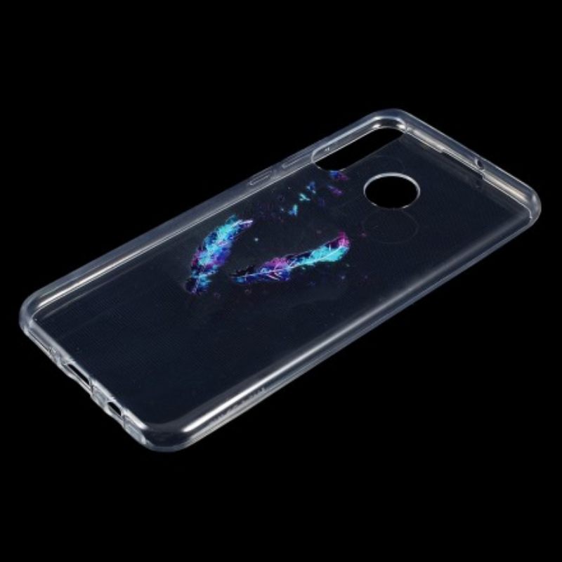 Kuori Huawei P30 Lite Läpinäkyvät Höyhenet