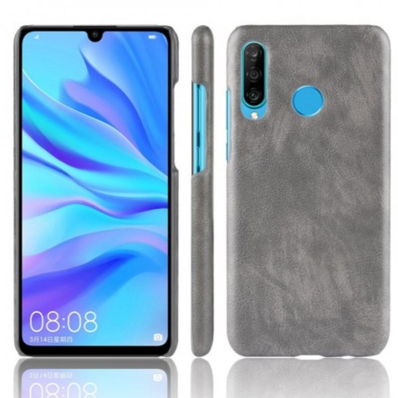 Kuori Huawei P30 Lite Litchin Nahkaefekti