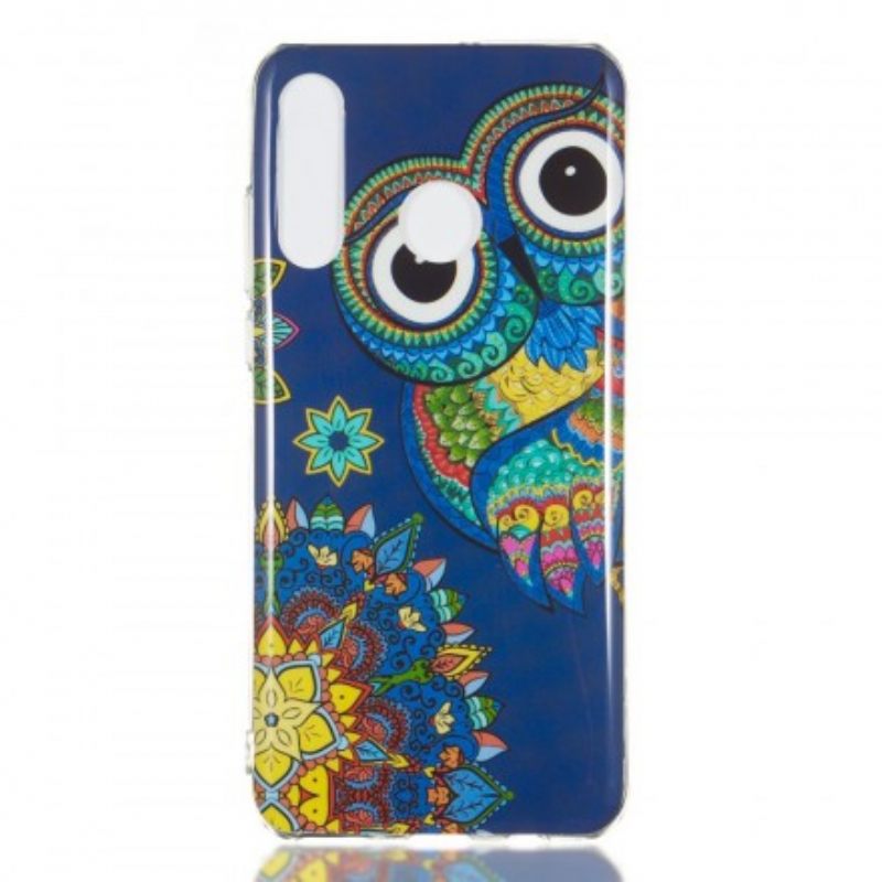 Kuori Huawei P30 Lite Owl Fluoresoiva Mandala