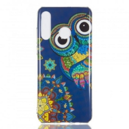 Kuori Huawei P30 Lite Owl Fluoresoiva Mandala