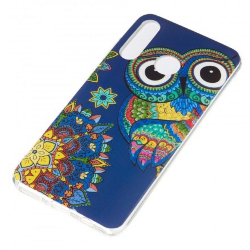 Kuori Huawei P30 Lite Owl Fluoresoiva Mandala