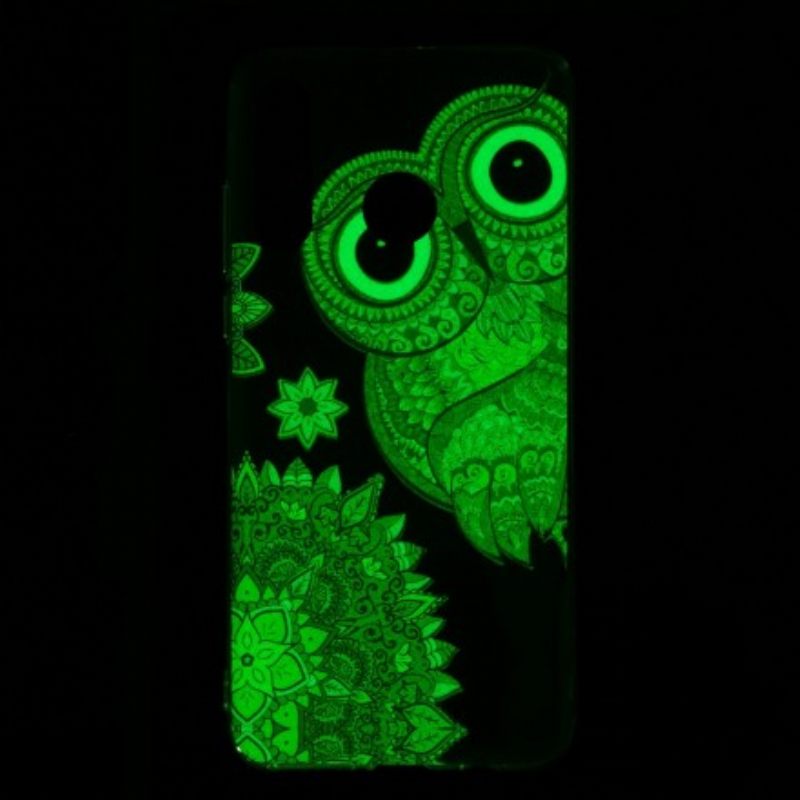 Kuori Huawei P30 Lite Owl Fluoresoiva Mandala