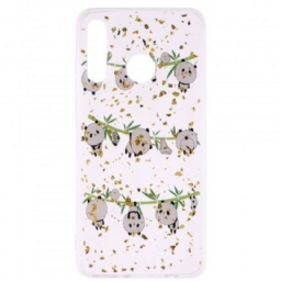 Kuori Huawei P30 Lite Pandas Vaatelinjalla