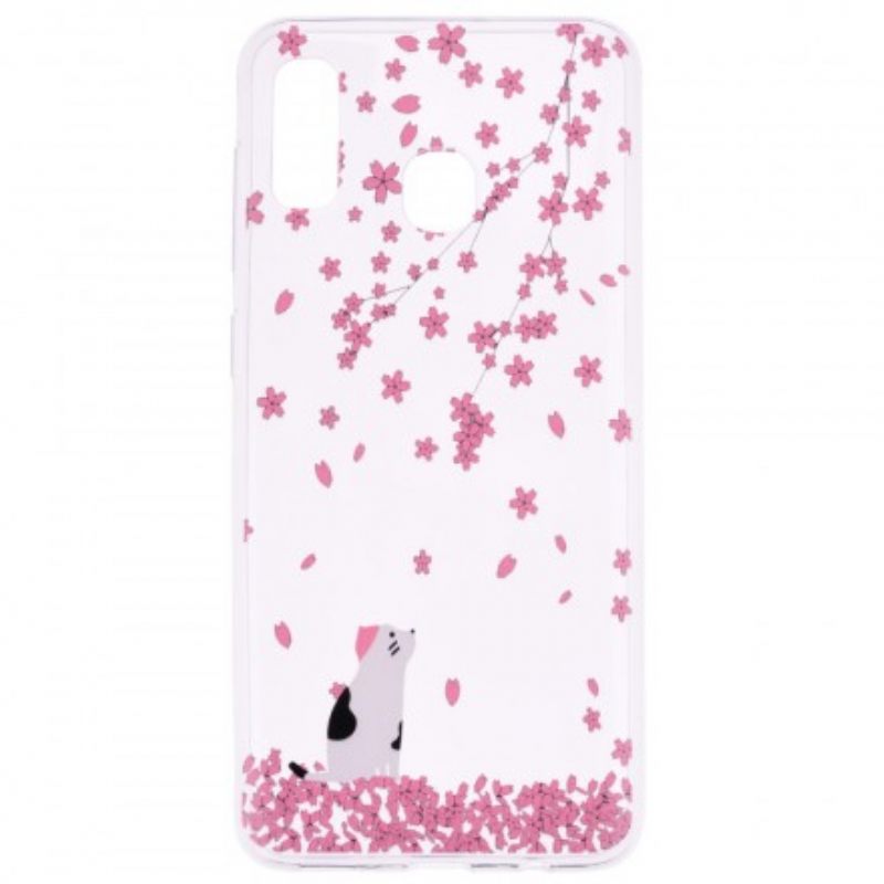 Kuori Huawei P30 Lite Terälehdet Ja Cat