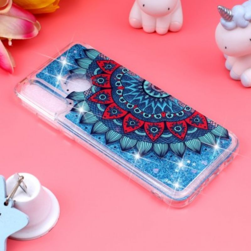 Kuori Huawei P30 Lite Transparent Mandala Glitter