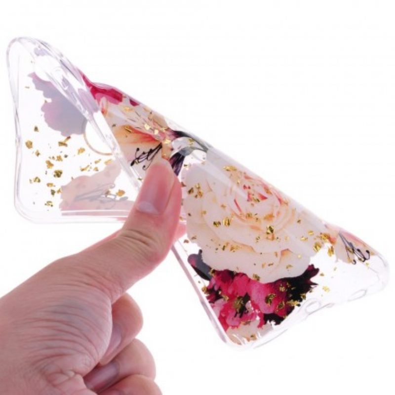 Kuori Huawei P30 Lite Transparente Upeita Kukkakimppuja