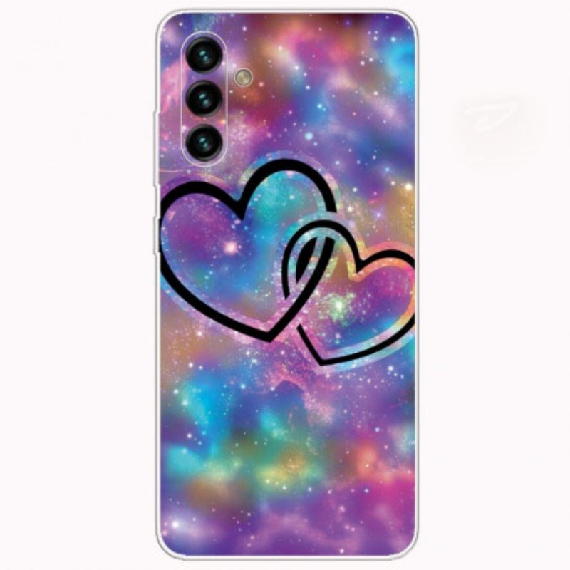 Case Samsung Galaxy A13 5G / A04s Ketjutetut Sydämet