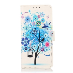 Flip Case Samsung Galaxy A13 5G / A04s Kukkiva Puu