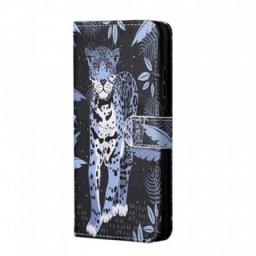 Kotelot Samsung Galaxy A13 5G / A04s Suojaketju Kuori Strappy Leopard