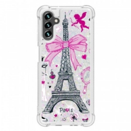 Kuori Samsung Galaxy A13 5G / A04s Eiffel-tornin Paljetteja