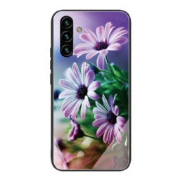 Kuori Samsung Galaxy A13 5G / A04s Karkaistua Lasia Kukkia