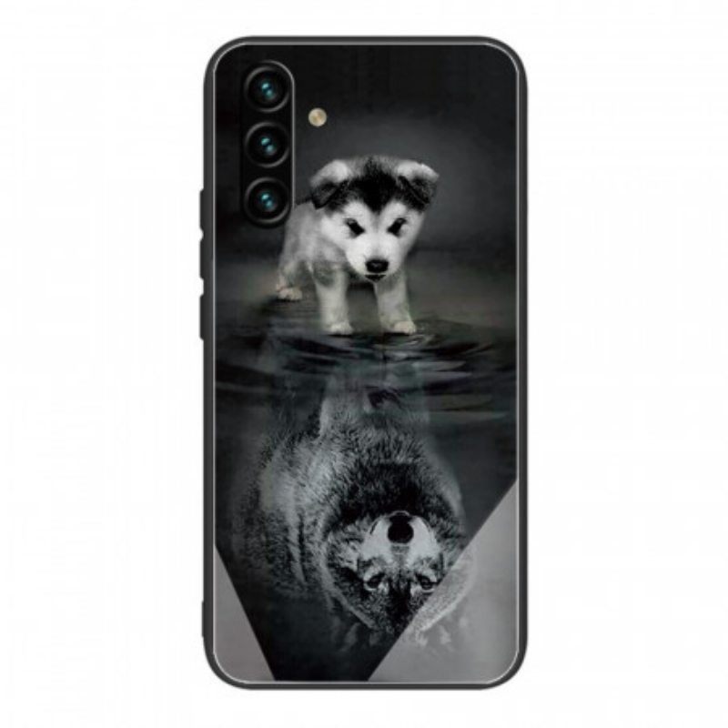 Kuori Samsung Galaxy A13 5G / A04s Puppy Dream Karkaistu Lasi