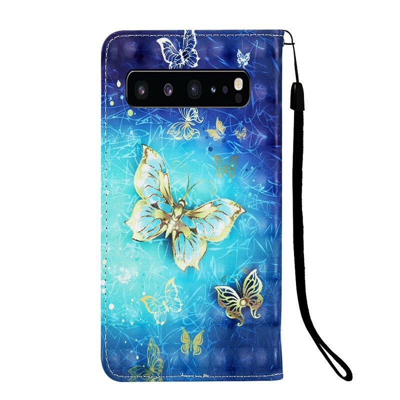 Kotelot Samsung Galaxy S10 5G Golden Butterflies