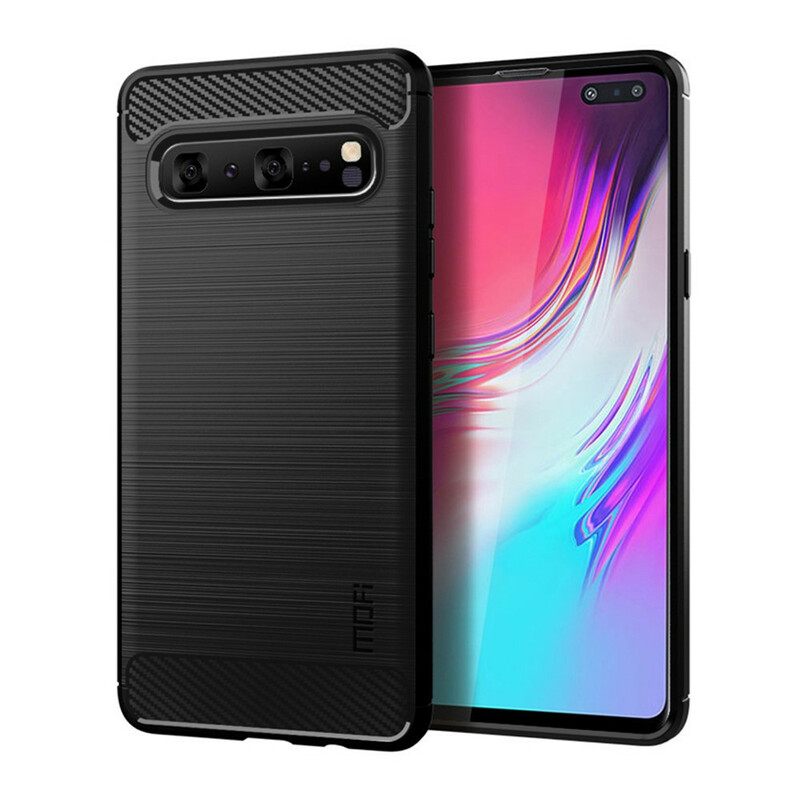 Kuori Samsung Galaxy S10 5G Harjattu Hiilikuitu Mofi