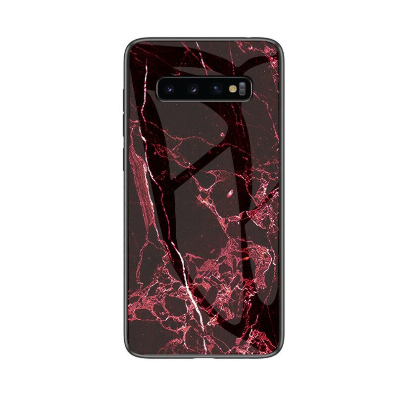 Kuori Samsung Galaxy S10 5G Marble Tempered Glass