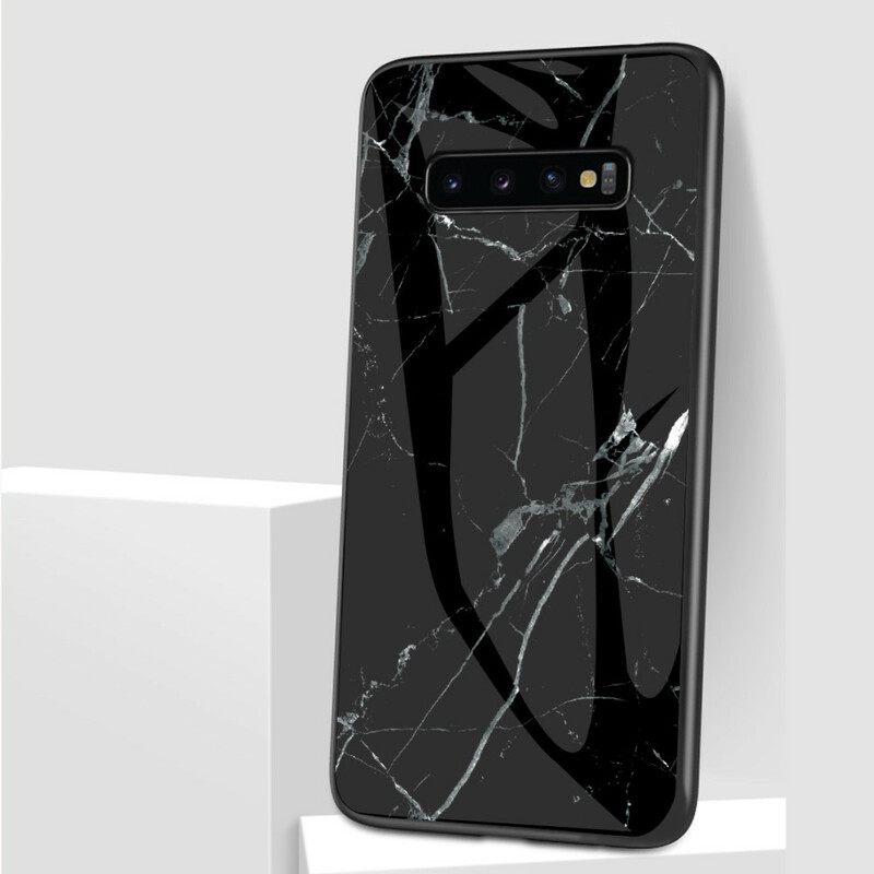 Kuori Samsung Galaxy S10 5G Marble Tempered Glass