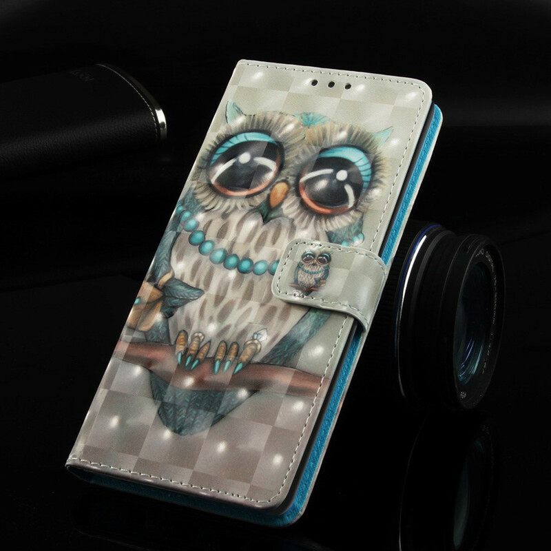 Nahkakotelo Samsung Galaxy S10 5G Neiti Owl