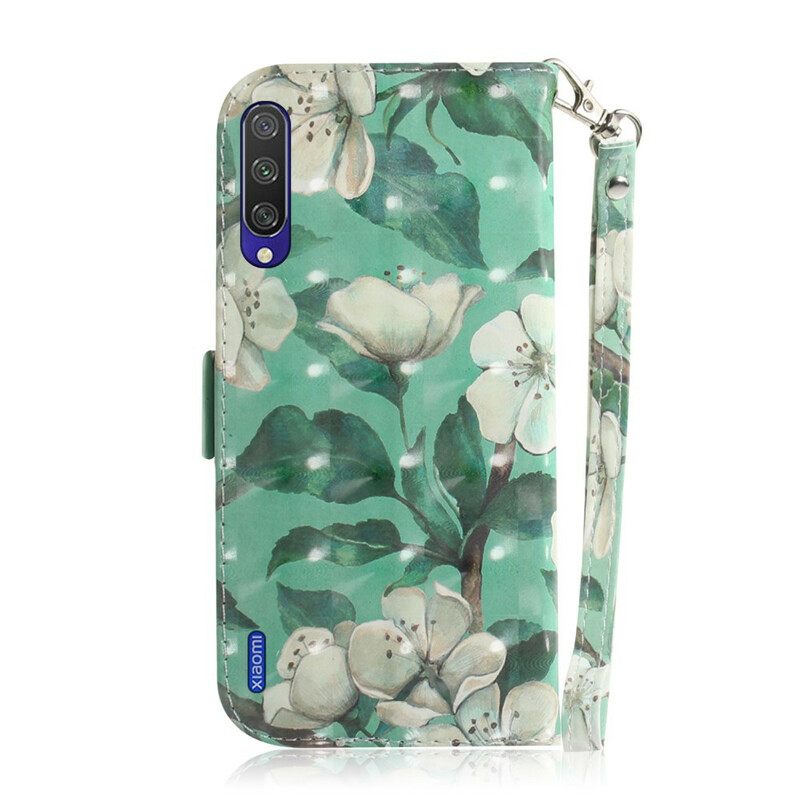 Kotelot Xiaomi Mi A3 Suojaketju Kuori Strap Flower Branch