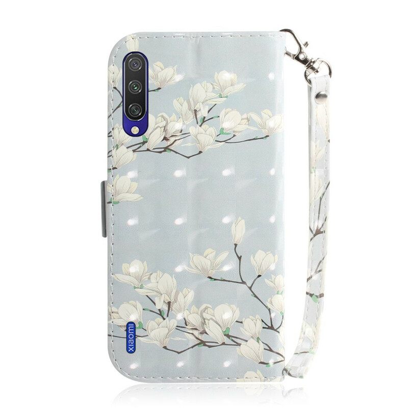 Kotelot Xiaomi Mi A3 Suojaketju Kuori Strap Kukkiva Puu