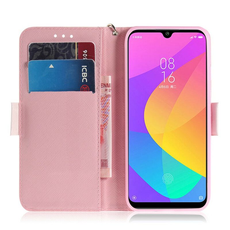 Kotelot Xiaomi Mi A3 Suojaketju Kuori Strap Kukkiva Puu