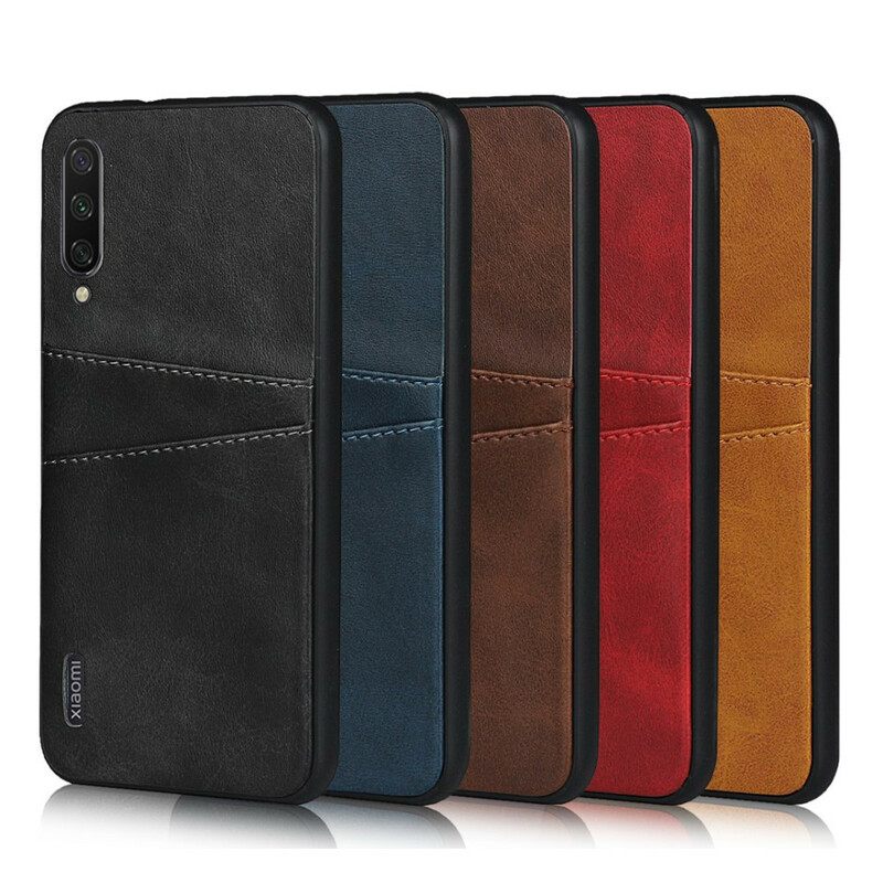 Kuori Xiaomi Mi A3 Leather Texture Kaksoiskorttikotelo