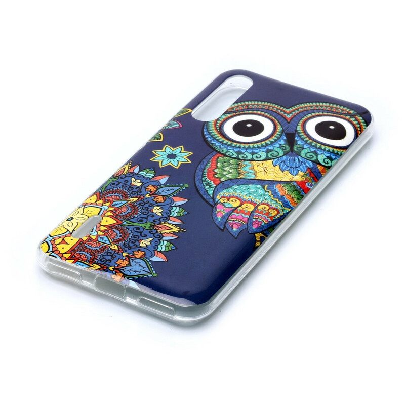 Kuori Xiaomi Mi A3 Owl Fluoresoiva Mandala