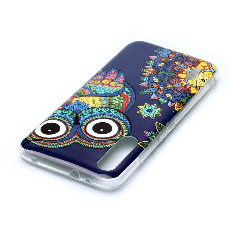 Kuori Xiaomi Mi A3 Owl Fluoresoiva Mandala