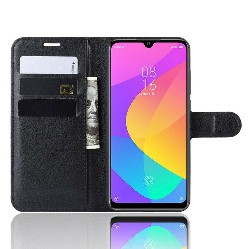 Nahkakotelo Xiaomi Mi A3 Premium Litchi Leather Effect