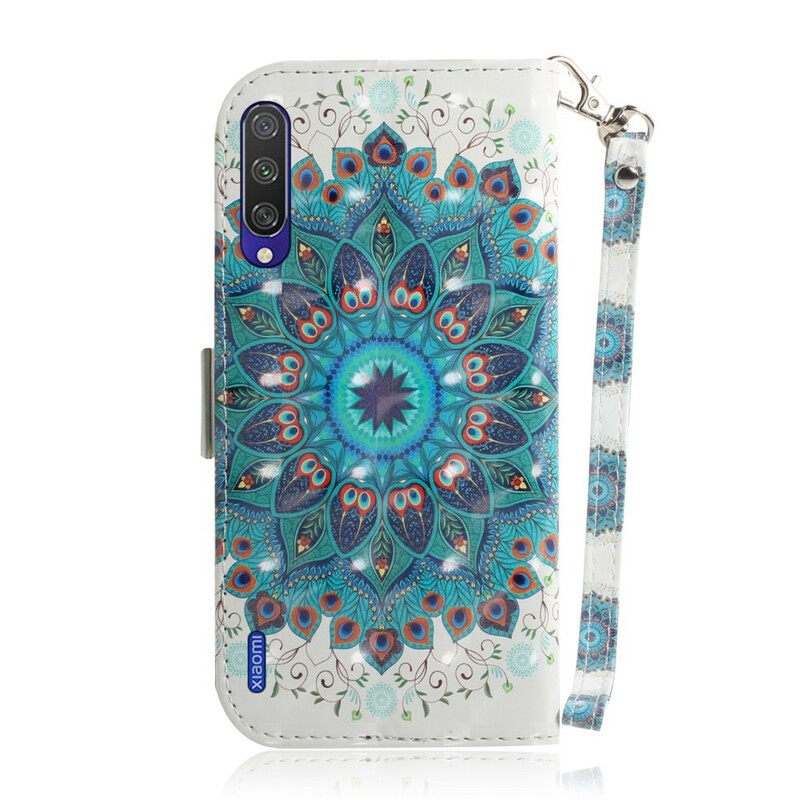 Nahkakotelo Xiaomi Mi A3 Suojaketju Kuori Magistral Strappy Mandala