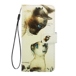 Flip Case Samsung Galaxy A20s Kitten Ja Äiti