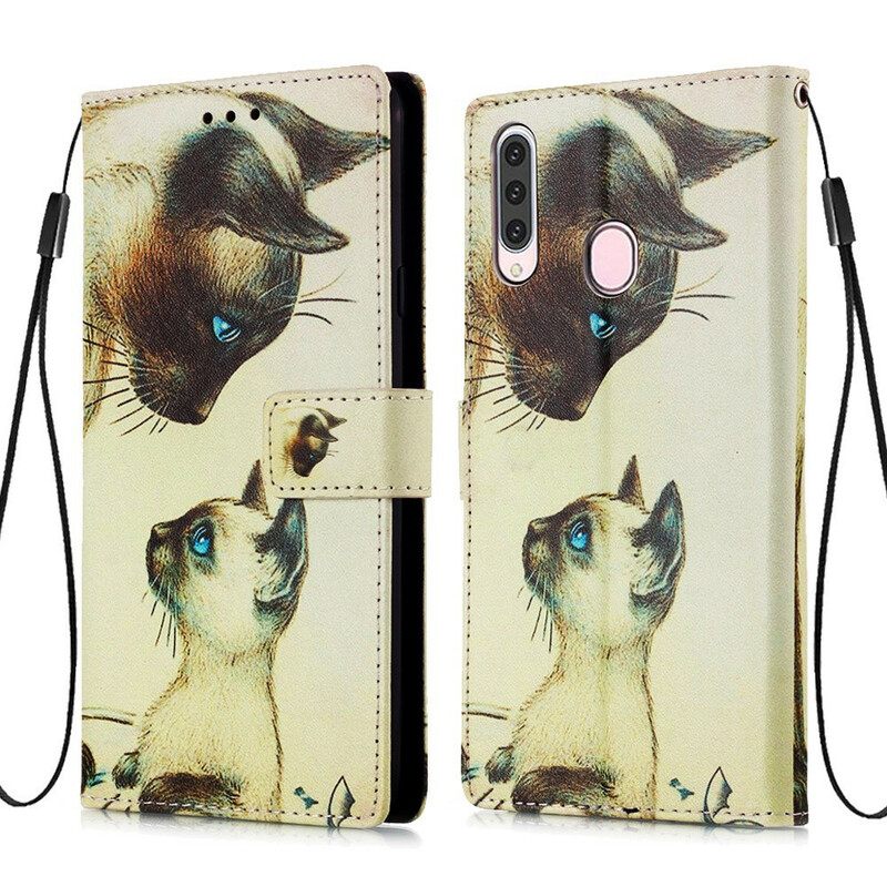 Flip Case Samsung Galaxy A20s Kitten Ja Äiti