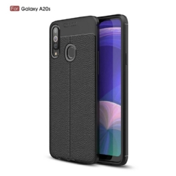 Kuori Samsung Galaxy A20s Double Line Litchi Leather Effect