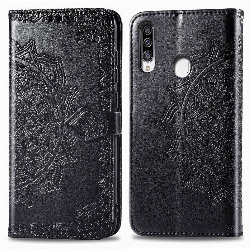 Nahkakotelo Samsung Galaxy A20s Mandala Keskiaika