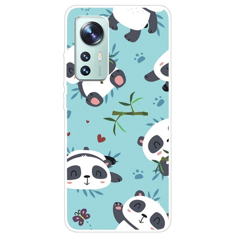 Kuori Xiaomi 12 Pro Silikoninen Pandajoukko