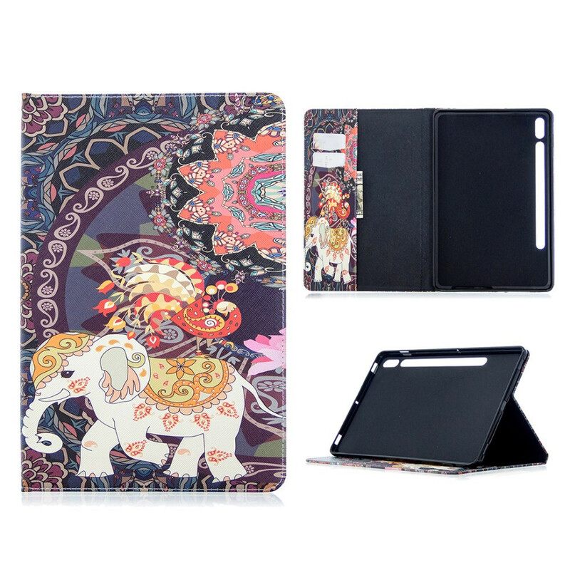 Flip Case Samsung Galaxy Tab S7 / Tab S8 Elephant Print Pattern