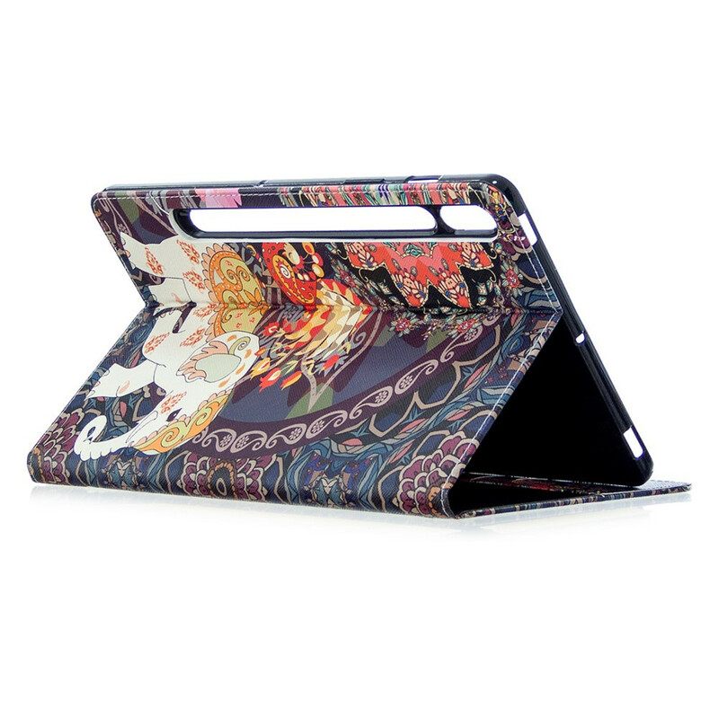 Flip Case Samsung Galaxy Tab S7 / Tab S8 Elephant Print Pattern