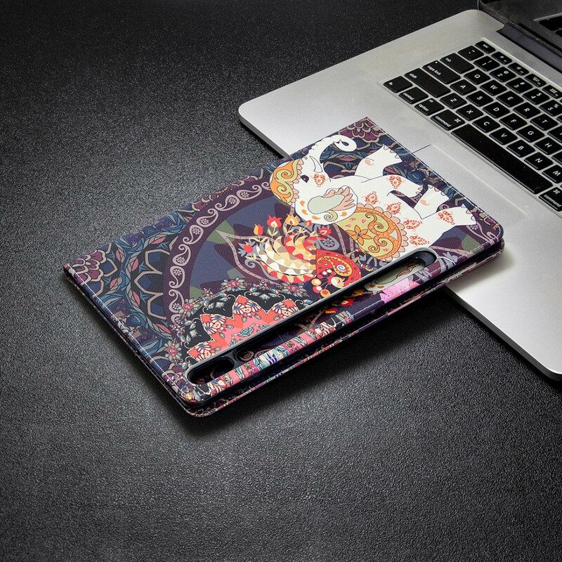 Flip Case Samsung Galaxy Tab S7 / Tab S8 Elephant Print Pattern