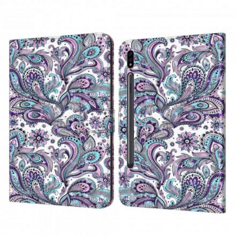 Flip Case Samsung Galaxy Tab S7 / Tab S8 Paisley Kuvio