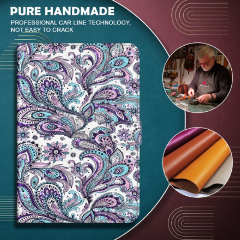 Flip Case Samsung Galaxy Tab S7 / Tab S8 Paisley Kuvio